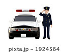 パトカーと警官
