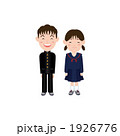 中高生の男女のイラスト