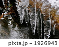 小川の氷柱