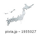ステンレス・日本白地図／都道府県表示