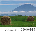 ロールベールと羊蹄山
