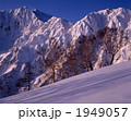 雪の鹿島槍ヶ岳（北アルプス遠見尾根より）