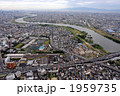 守口市大日近辺を空撮