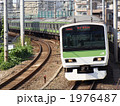 山手線　目黒カーブを走る