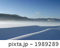 地吹雪の雪原