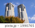 秋空と東京都庁ビル