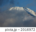 富士山頂にかかる雲