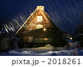 白川郷の雪明り