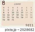 ２０１１年カレンダー　８月
