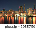 三宮市街地夜景を海上から-横-