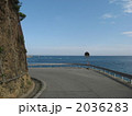 海岸の曲がり道