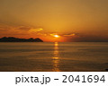 日本海に沈む夕日