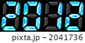 2012　デジタル数字 aqua