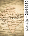 古い世界地図　インド