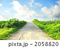 与論島の一本道