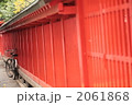 神社と自転車
