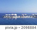 プールと海