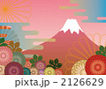 富士山と花