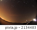 工場と星空