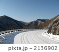 雪道のカーブ