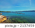 海に浮かぶ水島　遠景　2