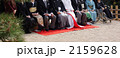 和装の新郎新婦／親族記念撮影