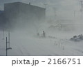 冬の嵐の地吹雪