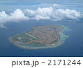 伊江島からの上空写真