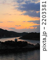 鞆の浦　弁天島の夜明け