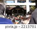 参拝客の行列