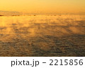 冬の朝の海岸