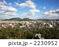 松江城天守閣から望む松江市街地 