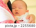 母の胸で眠る赤ちゃん