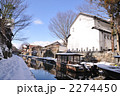 八幡掘の雪化粧