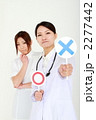 ×を出す女医とナース