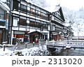 早朝の銀山温泉
