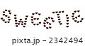 ハートチョコの英字 sweetie