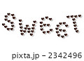 ハートチョコの英字 影付き sweet