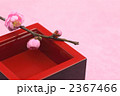 ウメの花と日本酒