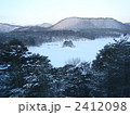 桧原湖の雪景色