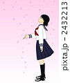 女学生全身（春・桜）