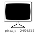 パソコンモニタのシンプルイラスト