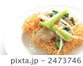 豚肉と野菜のあんかけのかたい焼きそば