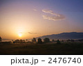 クロアチア最北部の原野の夜明け