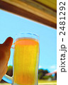 夏空に生ビール