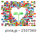 双葉と万国旗