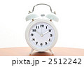 白い時計。今7時。