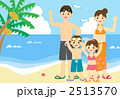 家族で海水浴