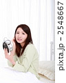 寝坊した女性