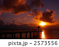 桟橋と夕景